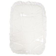 Plain Poly/Cotton Buggy Liner: White